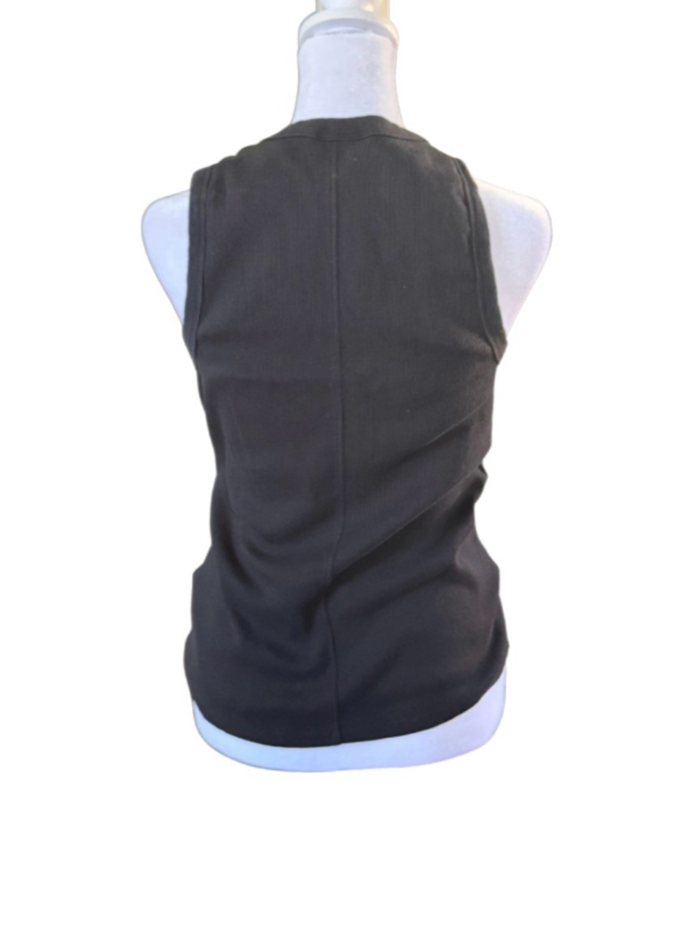 Universal Thread Black Ribbed Scoop Neck Tank - Picture 2 of 4